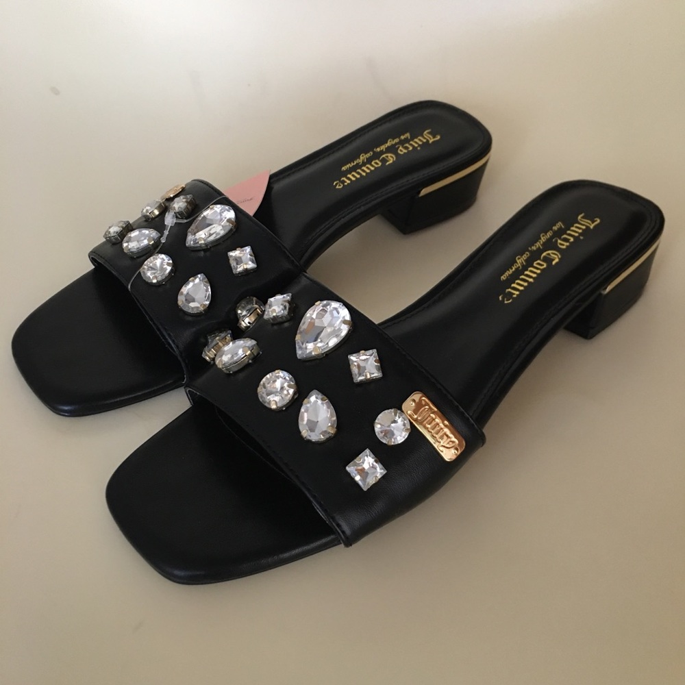 Juicy Couture Jeweled Slides Sz 8.5